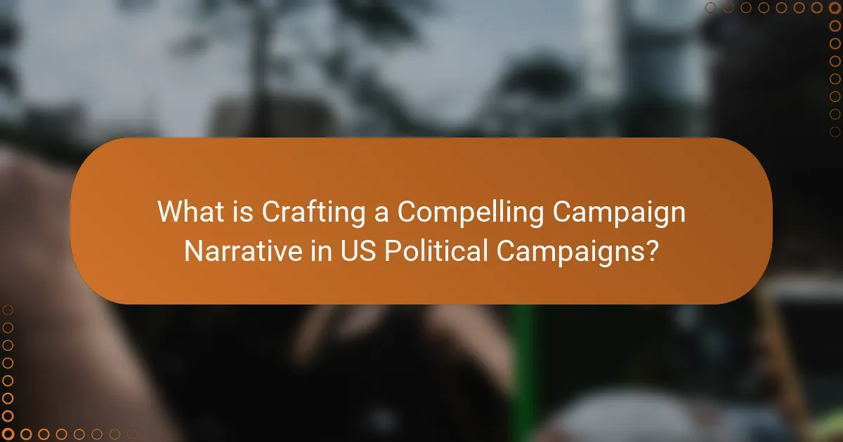 What is Crafting a Compelling Campaign Narrative in US Political Campaigns?