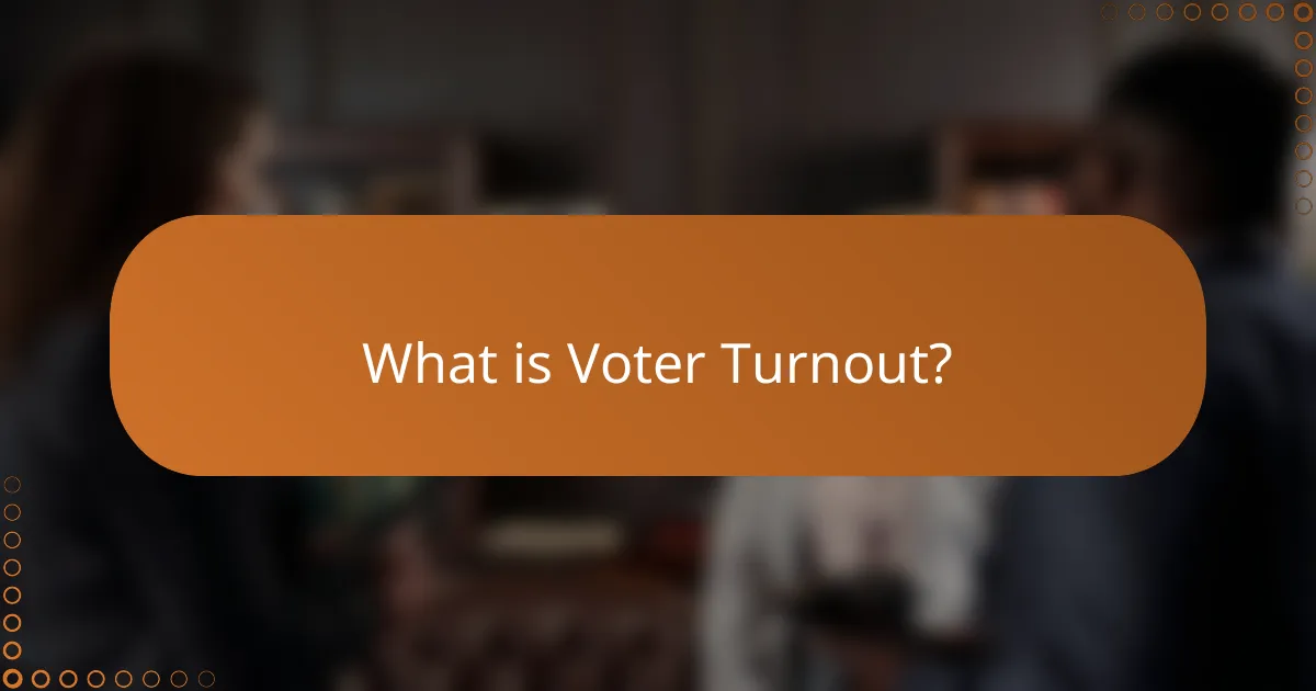 What is Voter Turnout?